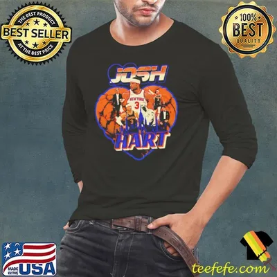 Josh Hart New York Knicks heart graphic skyline retro shirt