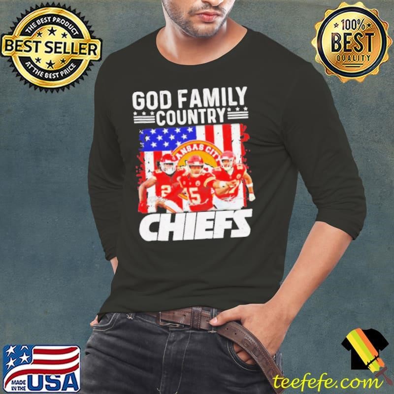 Kansas City Chiefs Patrick Mahomes god family country Chiefs signatures shirt
