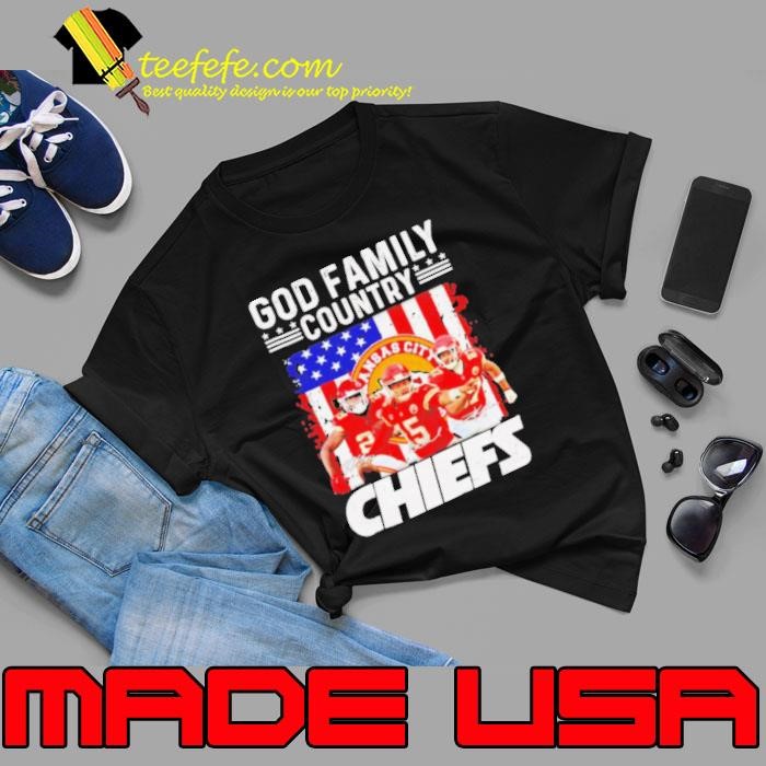 Kansas City Chiefs Patrick Mahomes god family country Chiefs signatures Unisex