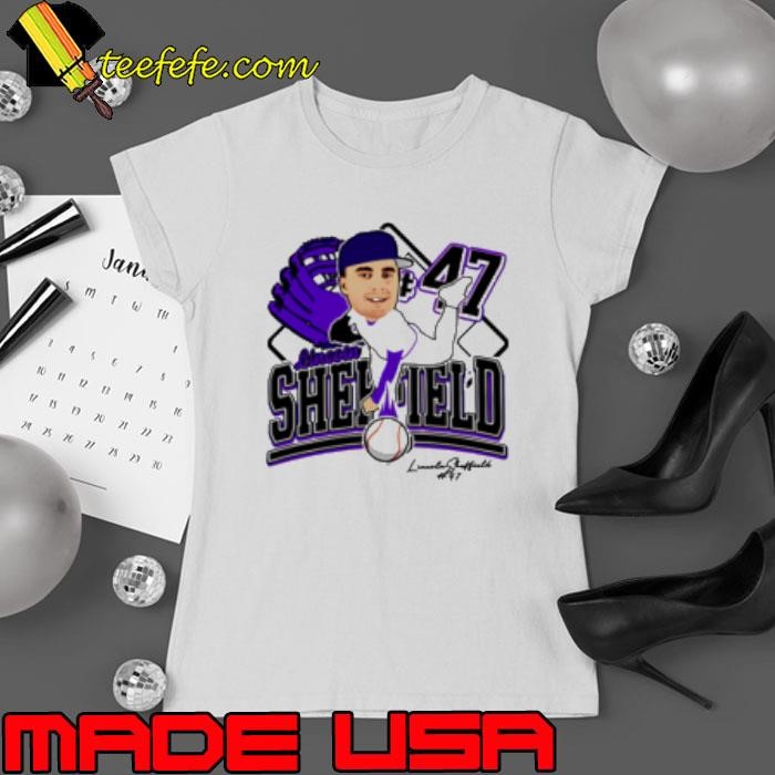 Lincoln Sheffield Kansas State Wildcats caricature player Ladies tee