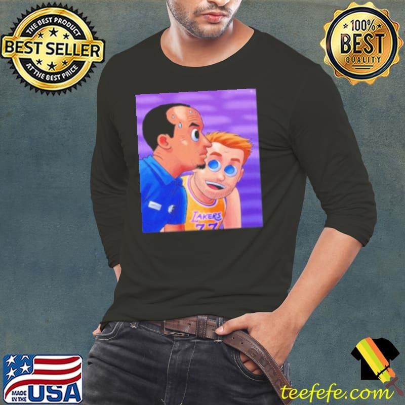 Luka Doncic drops a triple double Luka look Nico Harrison cartoon Long Sleeve Tee