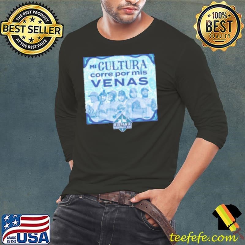 Mariners mI cultura corre por mis venas hispanic heritage day photo Shirt