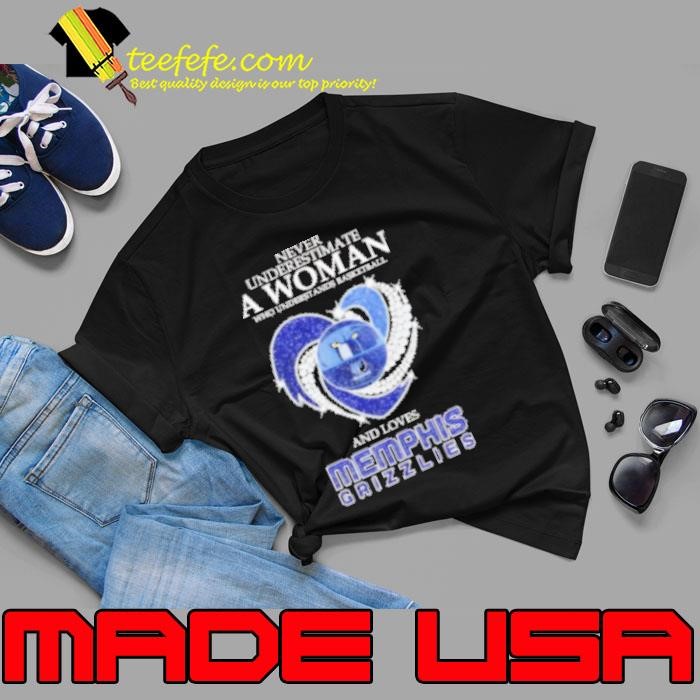 Never underestimate a woman who understands basketball and loves Memphis Grizzlies Unisex