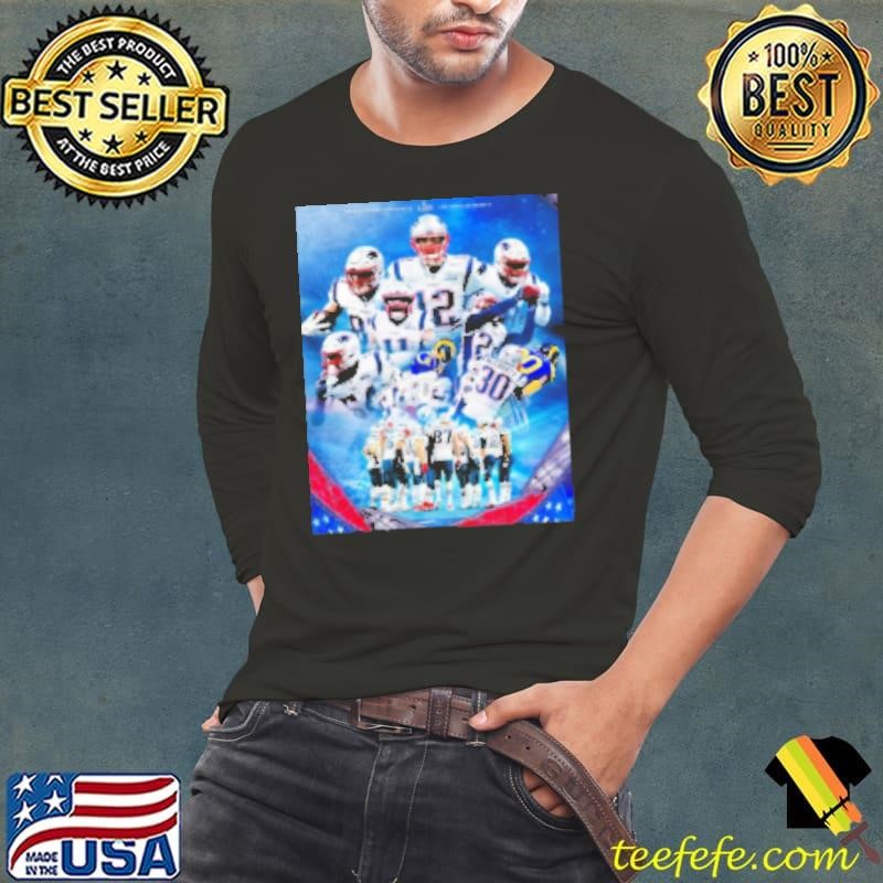 New England Patriots 13 Win Los Angeles Rams 3 Super Bowl LIII Number 6 Long Sleeve Tee
