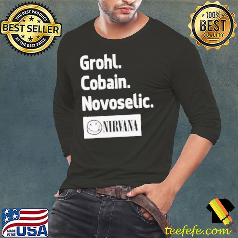 Nirvana Grohl Cobain Novoselic Long Sleeve Tee