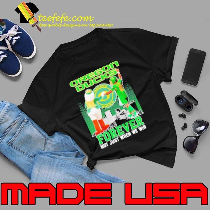 Oregon Ducks forever not just when we win mascot and Dillon Gabriel Shirt