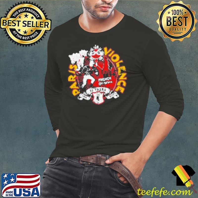 Paris Violence 25 Years French Oil Wave Long Sleeve Tee