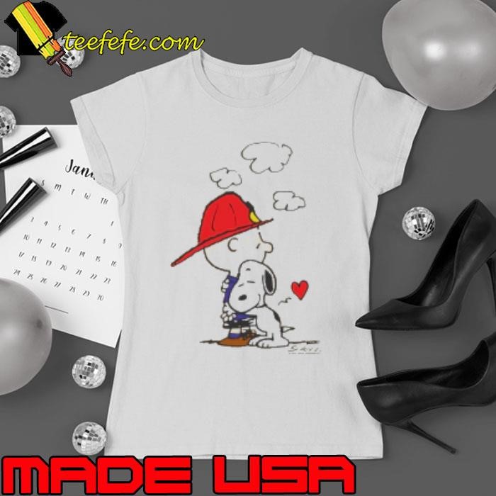 Peanuts Charity Wildfire Hug Ladies tee