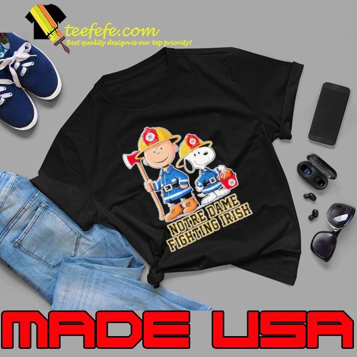 Peanuts firefighters Notre Dame Fighting Irish Unisex