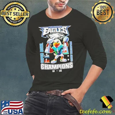 Philadelphia Eagles Super Bowl Champions mascot trophy shirt