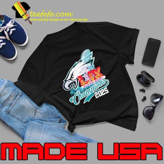 Philadelphia Eagles Super Bowl Lix Champions 2025 Unisex