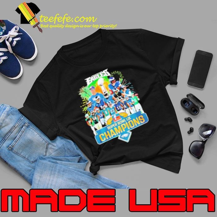 Philadelphia Eagles Superbowl LIX 2025 Champions graphic team players  Shirt
