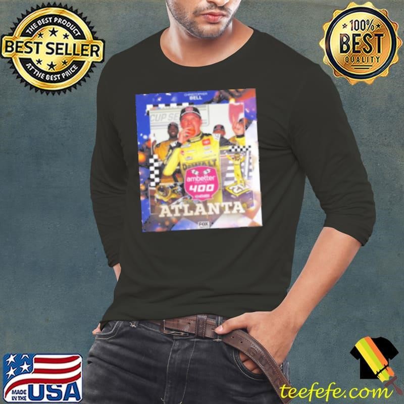 Poster NASCAR Christopher First Career Win On A Drafting Track At Atlanta Motor Speedway Ambetter Health 400 Long Sleeve Tee