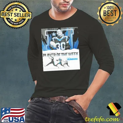 Poster NFL Offensive Player Of The Week Chuba Hubbard Signature Carolina Panthers Shirt