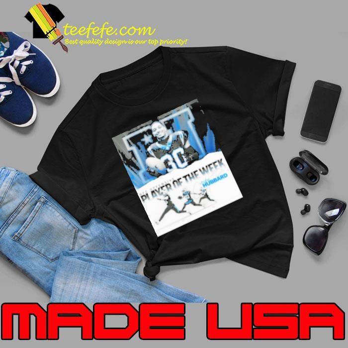 Poster NFL Offensive Player Of The Week Chuba Hubbard Signature Carolina Panthers Unisex