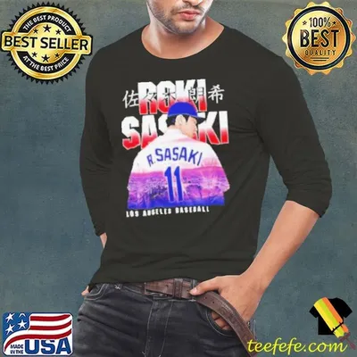 Roki Sasaki Los Angeles Dodgers Landmark city skyline shirt