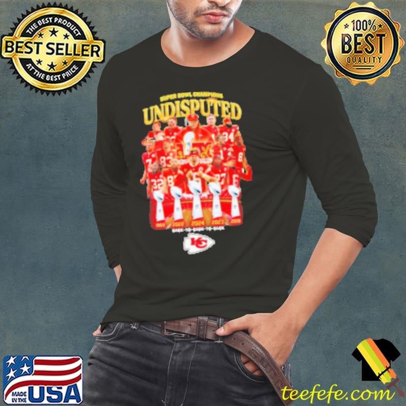 Super Bowl Champions Undisputed Kansas City Chiefs players graphic shirt
