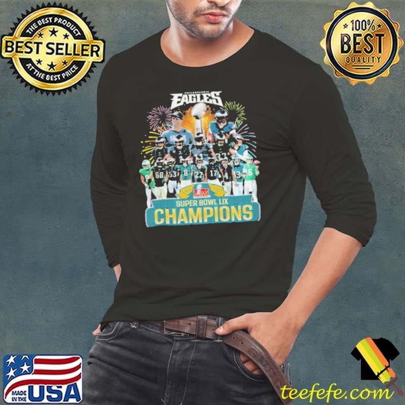 Super Bowl LIX 2024 2025 Champions Philadelphia Eagles Team Player Winner Shirt