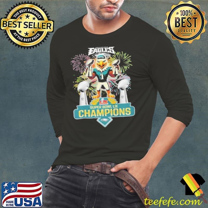 Super Bowl LIX 2025 Champions Philadelphia Eagles Long Sleeve Tee