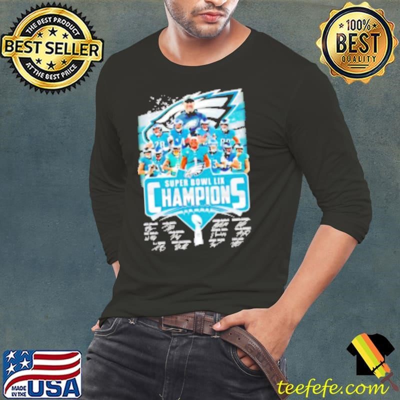 Super Bowl LIX Championsons Philadelphia Eagles signatures Shirt