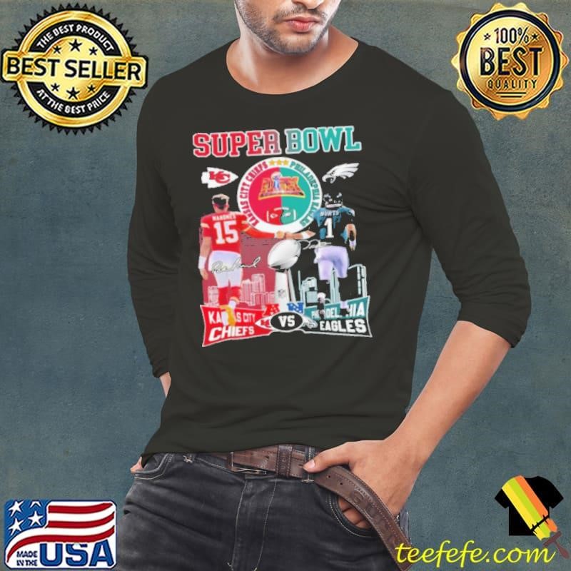 Super Bowl LIX Philadelphia Eagles VS Kansas City Chiefs Signature Long Sleeve Tee