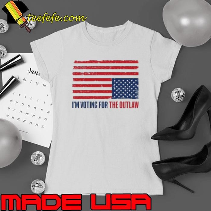 The Bongino Show I'm Voting For The Outlaw American Flag Ladies tee