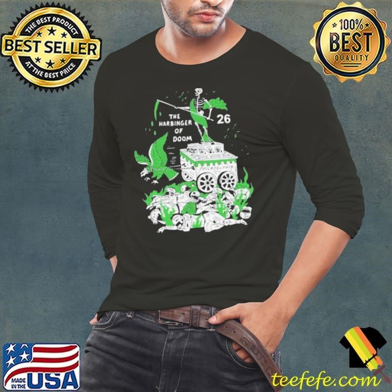 The Harbinger Of Doom Birds Philadelphia Eagles NFL 26 Skeleton shirt