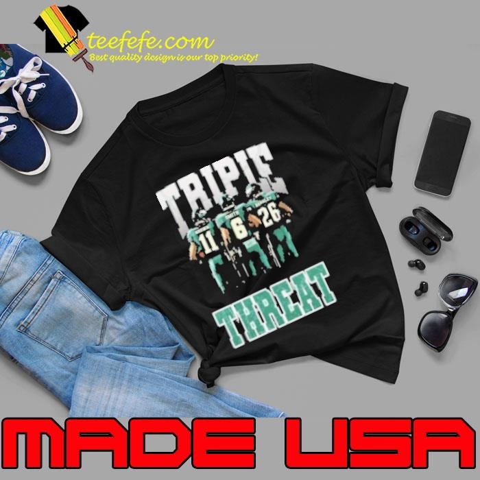 Triple Threat Saquon Barkley Aj Brown And Devonta Smith Eagles Unisex