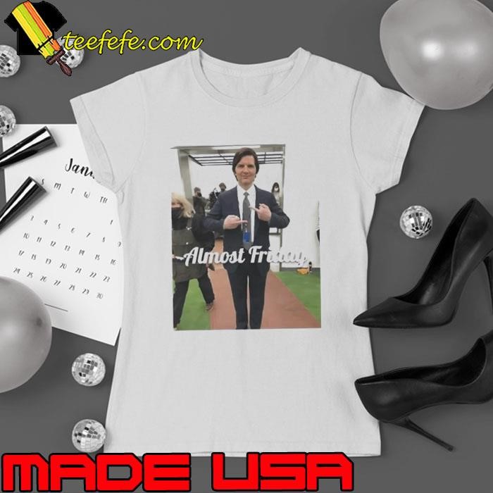 Almost Friday Severance Flip Off Ladies tee
