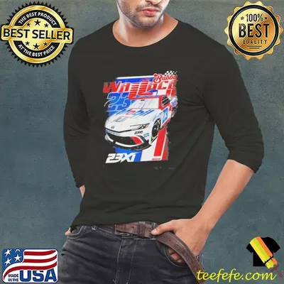Bubba Wallace 23XI Racing Black Mobil 1 Car Shirt