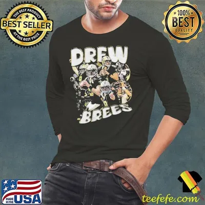 Drew Brees American former professional football quarterback Retro Vintage T-Shirt