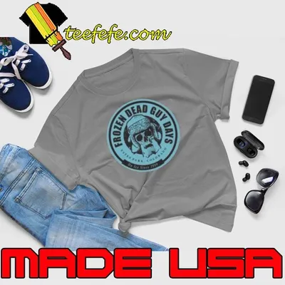 Frozen Dead Guy Days Estes Park Colorado On Ice Since 1989 Logo Skull shirt