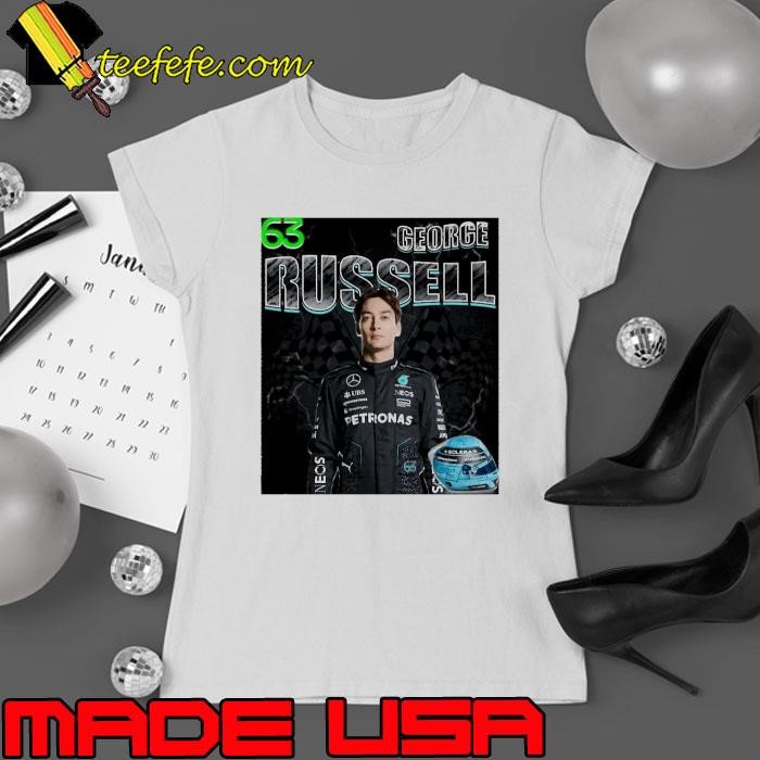 George Russell British racing driver Ladies tee