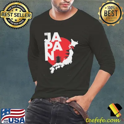 Japan Map Sunset Moom Shirt