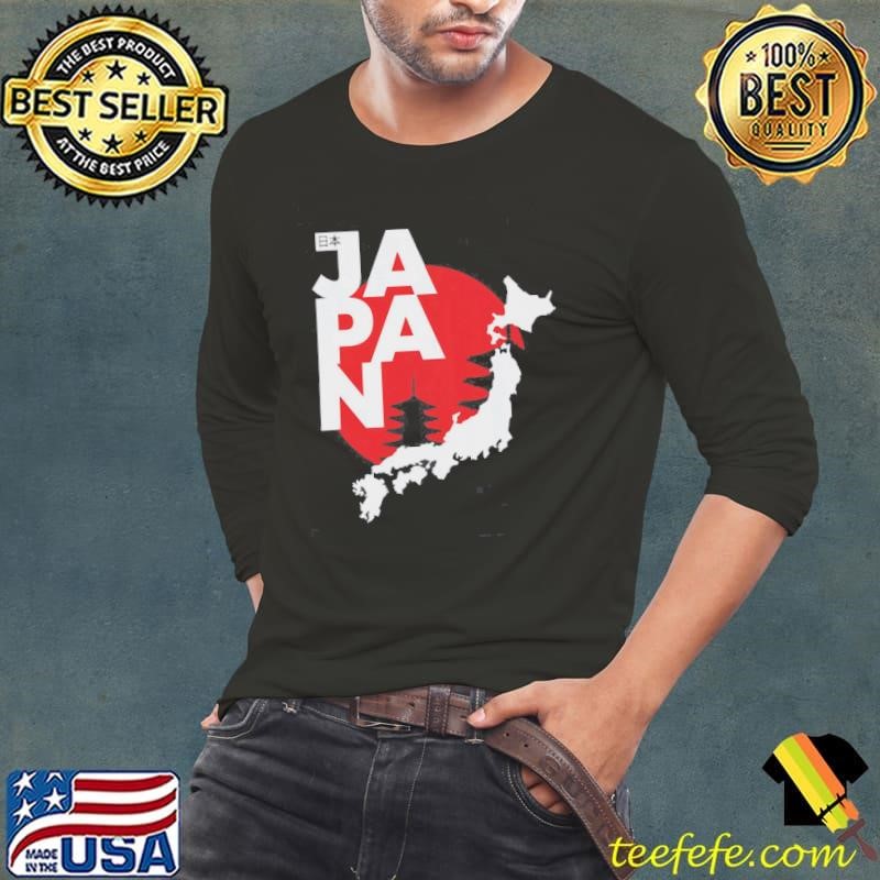 Japan Map Sunset Moom Shirt