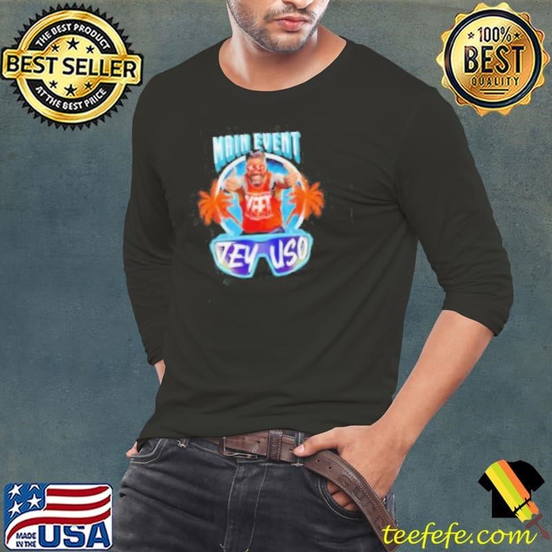 Jey Uso Main Event Palms tree Long Sleeve Tee