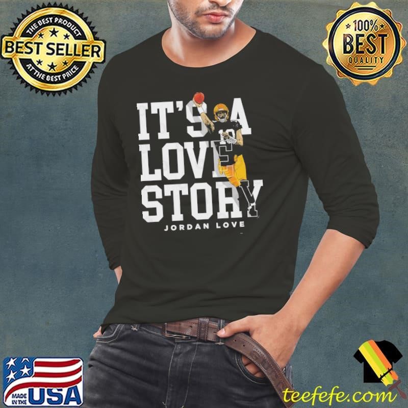 Jordan Love American professional football quarterback Green Bay Love Story Long Sleeve Tee