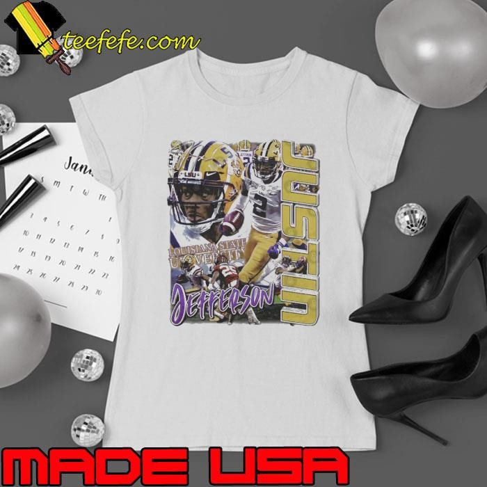 Justin Jefferson American professional football wide receiver Retro Ladies tee