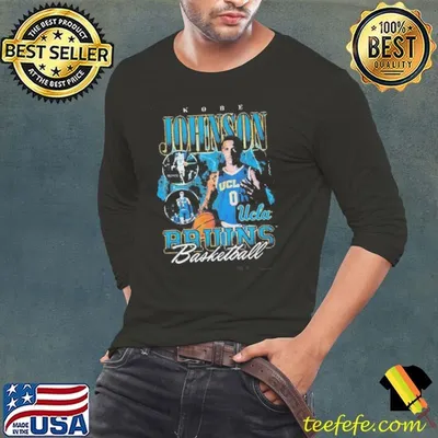 Kobe Johnson Menu UCLA Bruins Big Ten Conference Graphic shirt