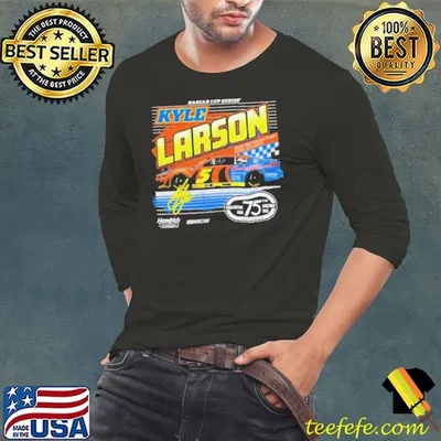 Kyle Larson Hendrick Motorsports Team Collection Fanaticity Darlington Throwback Car shirt
