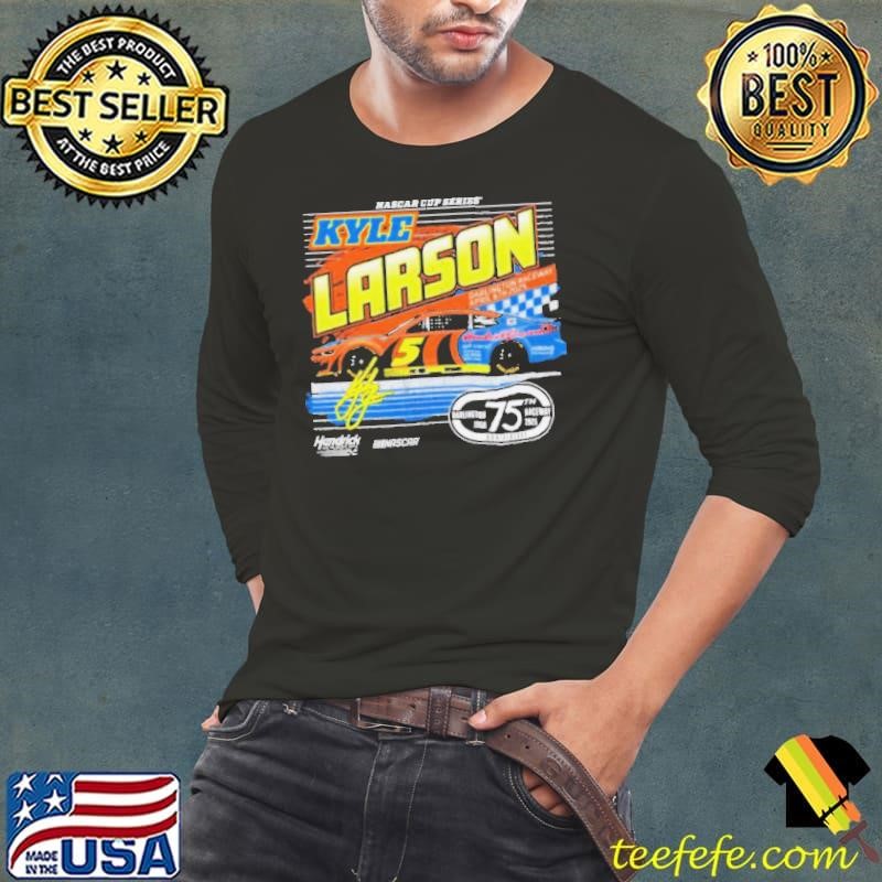 Kyle Larson Hendrick Motorsports Team Collection Fanaticity Darlington Throwback Car shirt