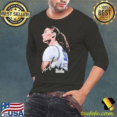 Lauren Betts UCLA basketball portrait signature shirt