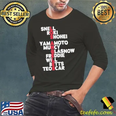 Los Angeles Dodgers baseball Names 2025 snell roki shohei yamamoto shirt