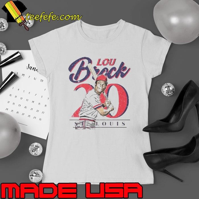 Lou Brock St Louis Cardinals Vintage Ladies tee