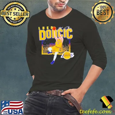 Luka Doncic Los Angeles Lakers signature shattered Shirt