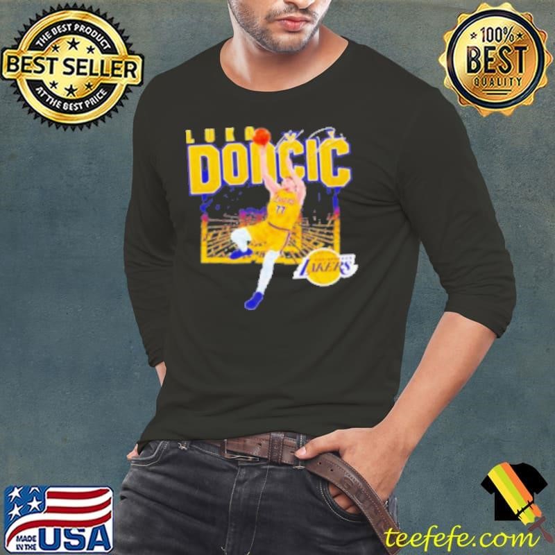 Luka Doncic Los Angeles Lakers signature shattered Shirt