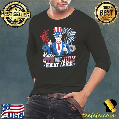 Make 4th Of July Great Again Patriotic Firework Donald Trump T-Shirt