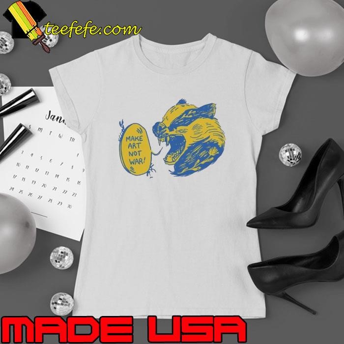 Make Art Not War Ladies tee