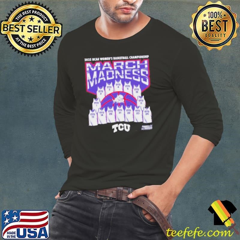 March Madness TCU Horned Frogs Jersey 2025 NCAA Womens Basketball Champions Shirt