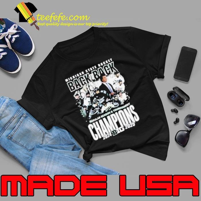 Michigan State Hockey Back To Back 2024 2025 Big Ten Champions Unisex